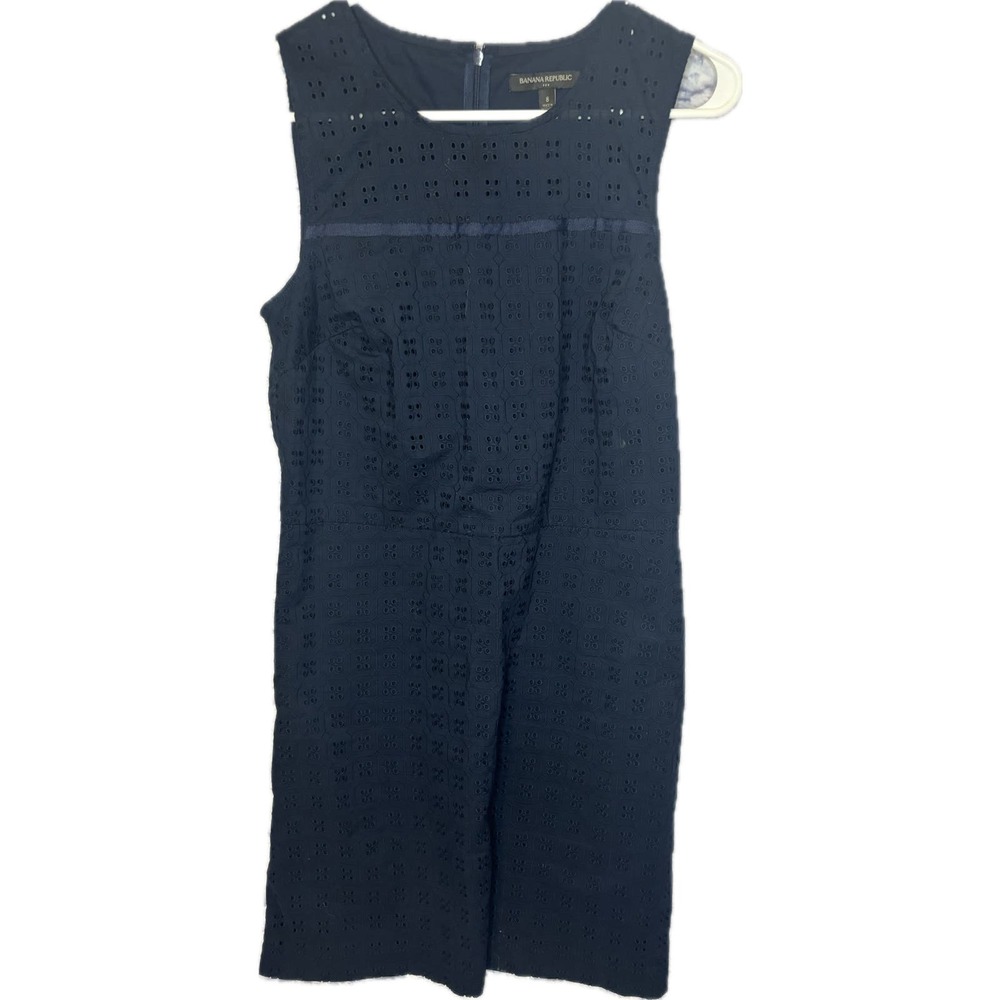 Banana Republic Navy Blue Sleeveless Dress Size 8